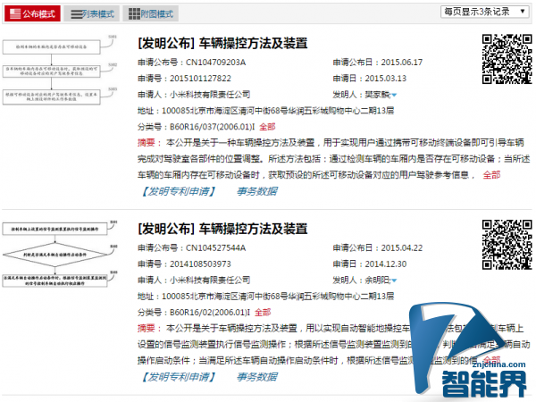 小米要做汽車了？多項汽車相關專利曝光