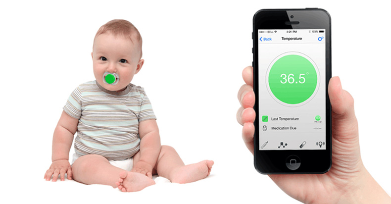 奶嘴能測體溫還能反映寶寶身體狀況 奶爸奶媽省心了